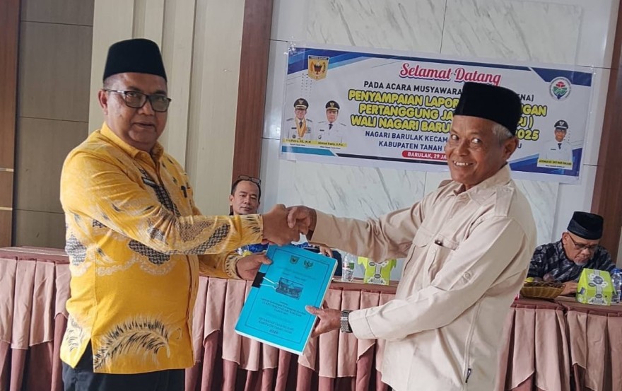 Wali Nagari Barulak Sampaikan LKPJ Akhir Tahun Anggaran Kepada BPRN